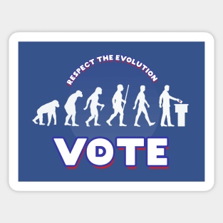 Vote Blue 2020 - Respect the evolution! Sticker